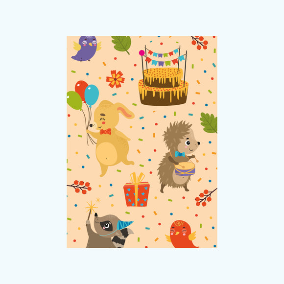 Postkaart A6 - Verjaardag dieren