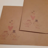 Envelop met design love birds - A6
