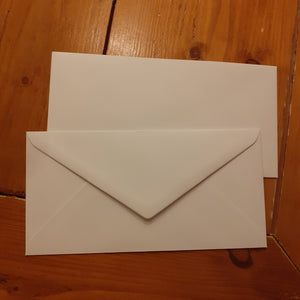 Envelop wit - 11x22 cm