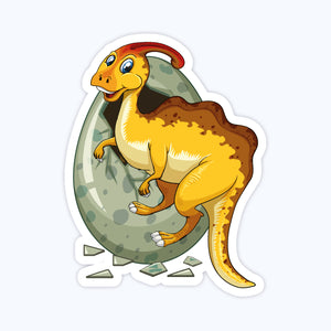 Gestanste postkaart - Dinosaurus