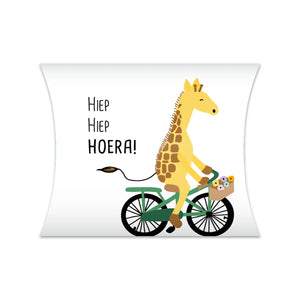 Gondeldoosje 12x2,5x11 cm - Giraffe op fiets