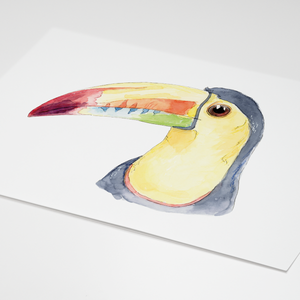 Postkaart - Aquarell Toucan